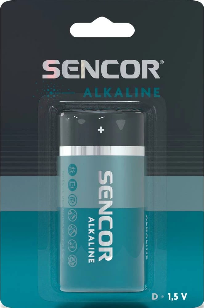 Bateri Sencor SBA LR20 1BP D Alk, 1 copë