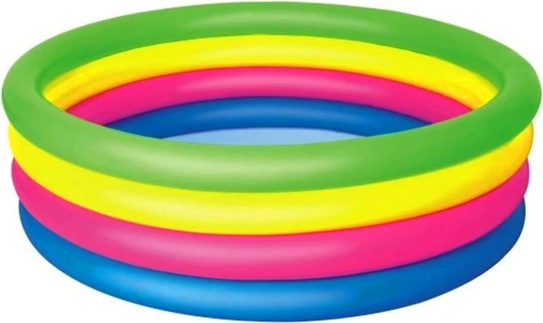Pishinë fryrëse Bestway me 4 unaza, 157x46 cm, shumëngjyrëshe