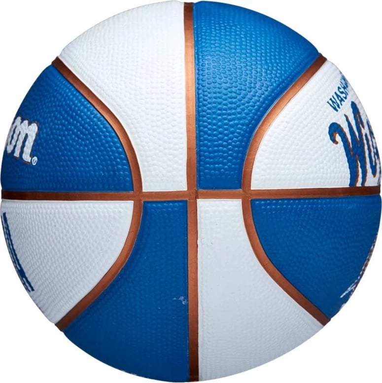 Top Basketbolli Wilson, për fëmijë, blu dhe bardhë