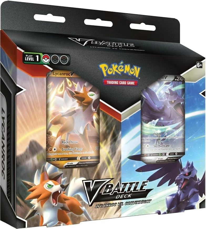 Lojë me letra Rebel PKM: V Battle Deck: Lycanroc/Corviknight, Multikolor