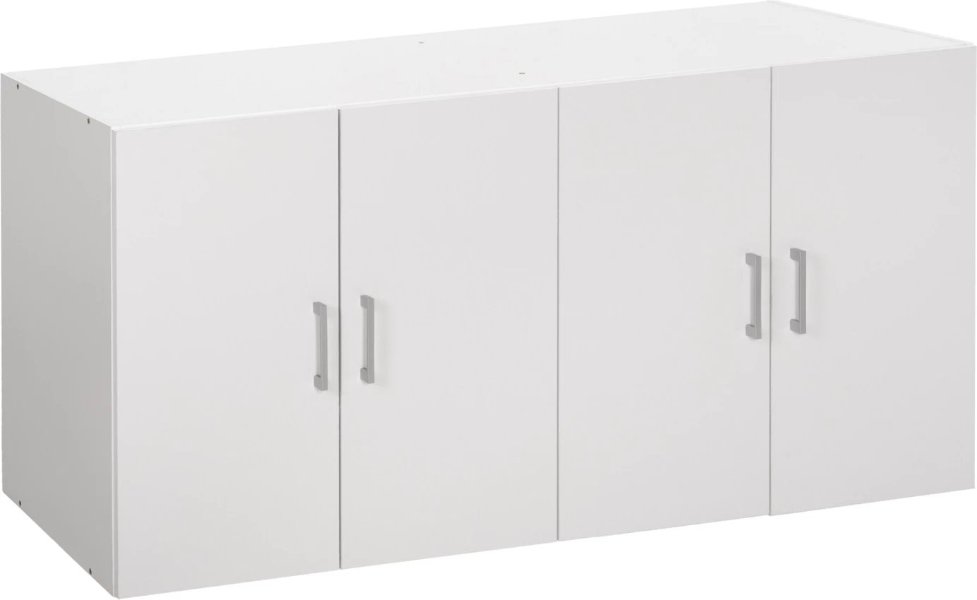 Kabinet i sipërm për dollap me 4 dyer, FH352.05, melaminë, ngjyrë e bardhë, 120,5x41,5x60,5Hcm