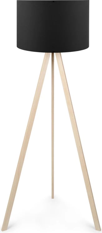Llambë dyshemeje PWL-1060 pakoworld Ε27 natyrale-e zezë D38x140cm