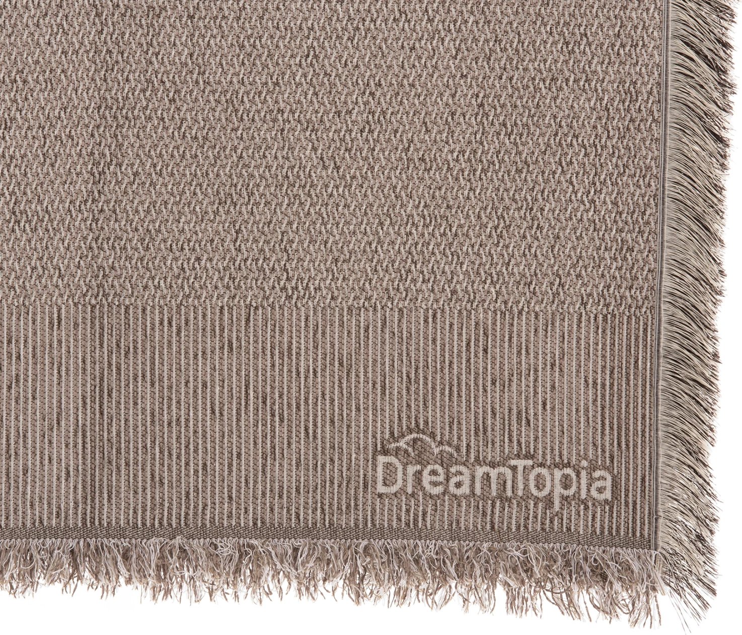 Mbulesë divani me franja DREAMTOPIA FH12165.01 ngjyrë kafe e çelët 295x170 cm