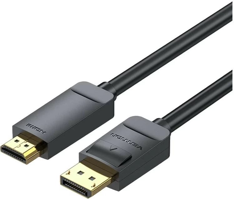 Kabëll Vention DisplayPort 1.2 - HDMI 1.4, 4K 30Hz, 2m, i zi