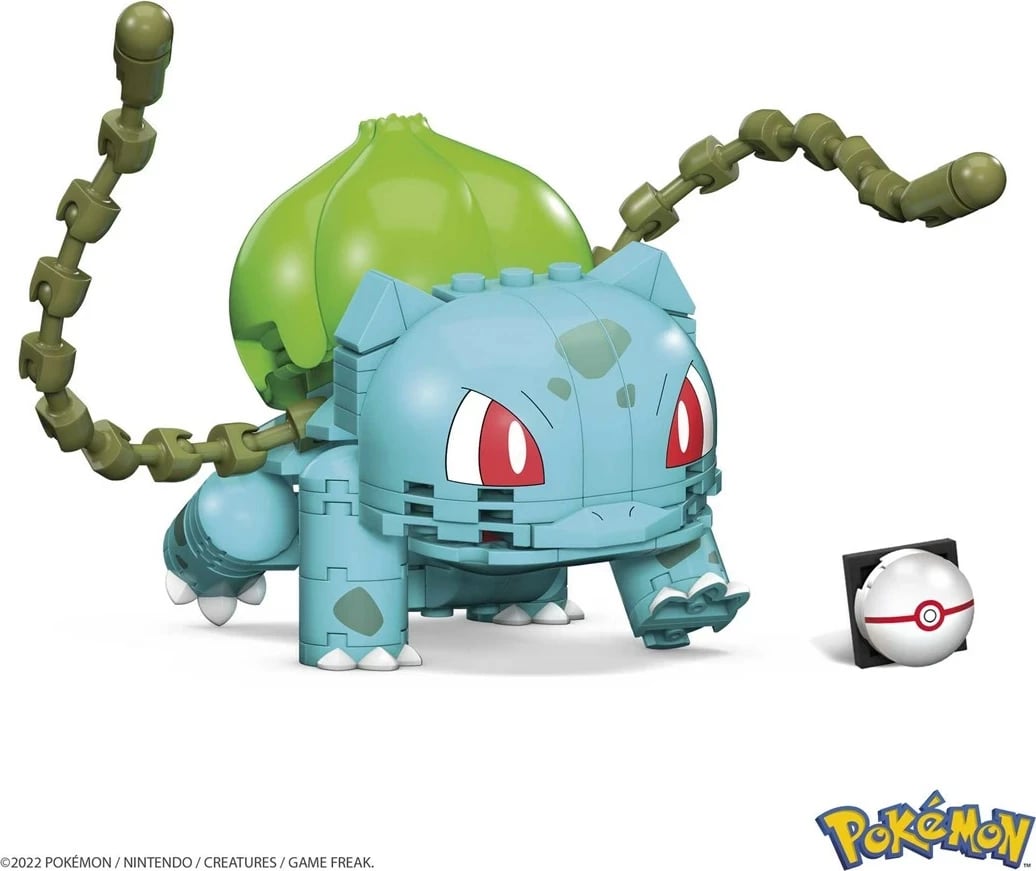 Set ndërtimi MATTEL MEGA Pokémon Bulbasaur, Gjelbër