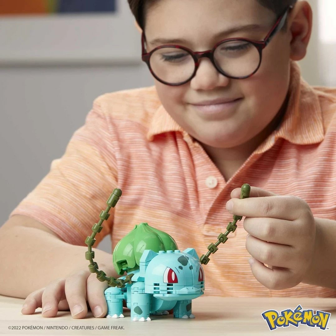 Set ndërtimi MATTEL MEGA Pokémon Bulbasaur, Gjelbër