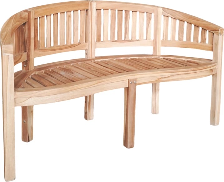 Divan treshe Coren pakoworld, dru tik natyral, 150x61x87cm