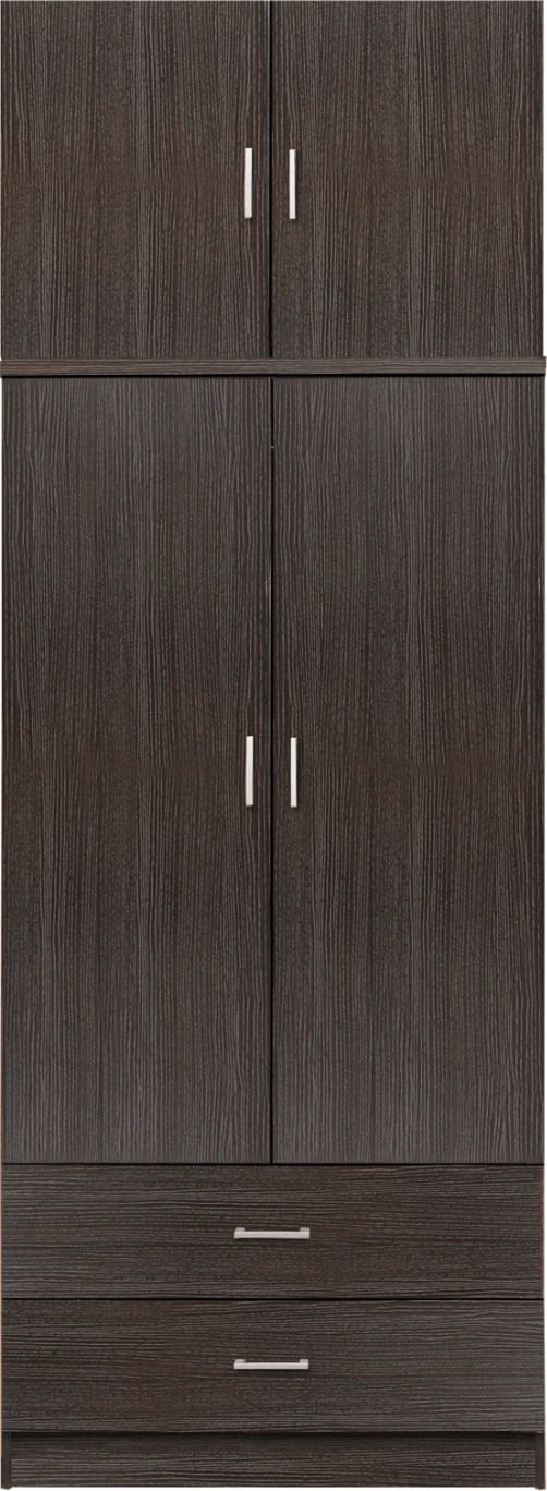 Dollap 2 dyer me papafingo dhe 2 sirtarë Zebrano 80x42x241