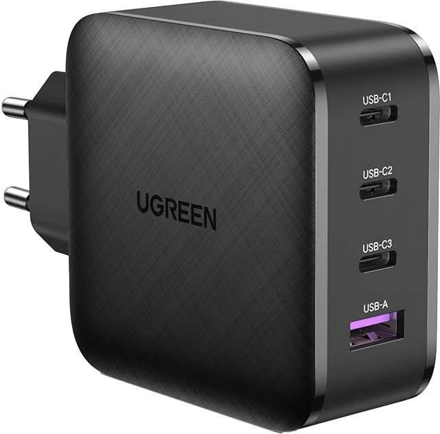 Karikuesi UGREEN CD224, 3x USB-C, 1x USB, 65W, i zi