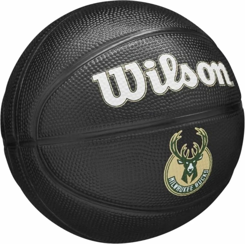 Top basketbolli për fëmijë Wilson, Team Tribute Milwaukee Bucks, e zezë