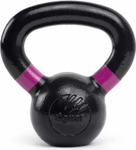 Pesha tiguar kettlebell për stërvitje, 4kg, e zezë