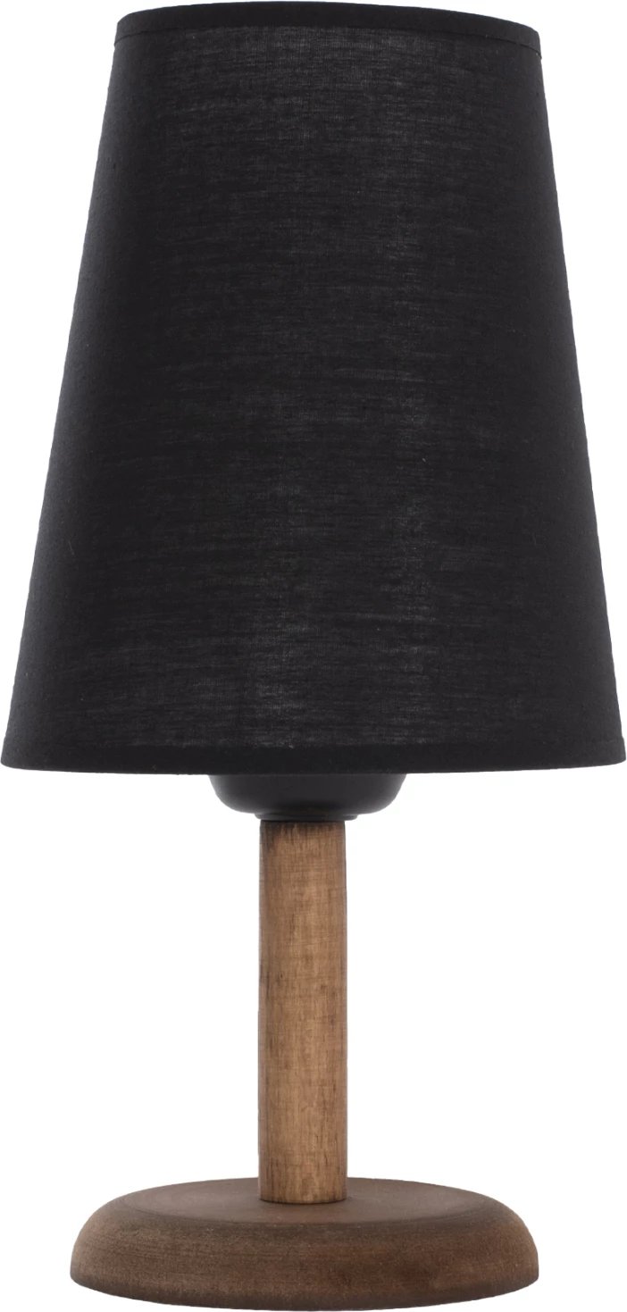Llambë tavoline ngjyrë arre me kapak cilindrik të zi Φ15x34Hcm.FH7692.01
