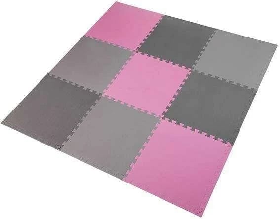 Puzzle mat One Fitness MP10, rozë-gri