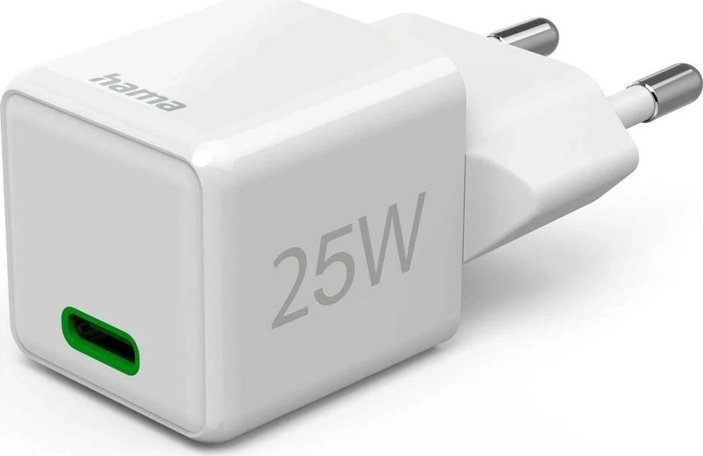 Karikues rrjeti Hama supermini 25W PD/QC 1x USB-C i bardhë