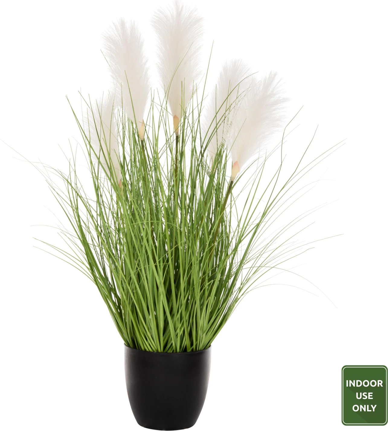 Bimë sintetike dekorative në vazo, FH4025, bar, 89H cm