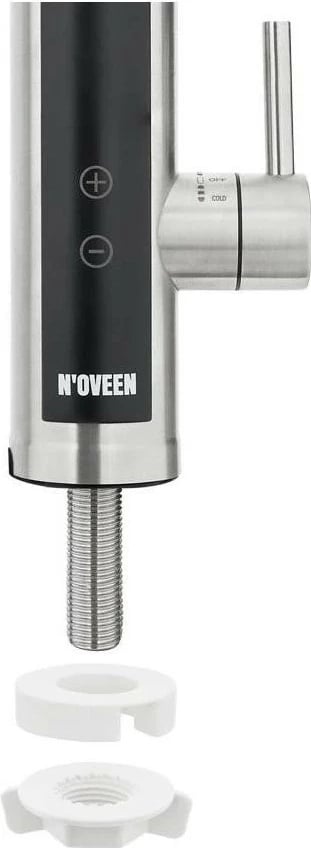 Rubinet ngrohës uji N'OVEEN IWH955, LED panel me prekje, IPX7, çelik inox, i zi-argjendtë