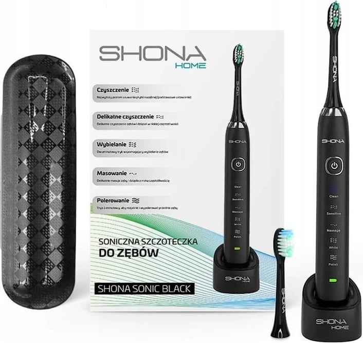 Furçë dhëmbësh sonike Shona Med Shona Sonic, e zezë