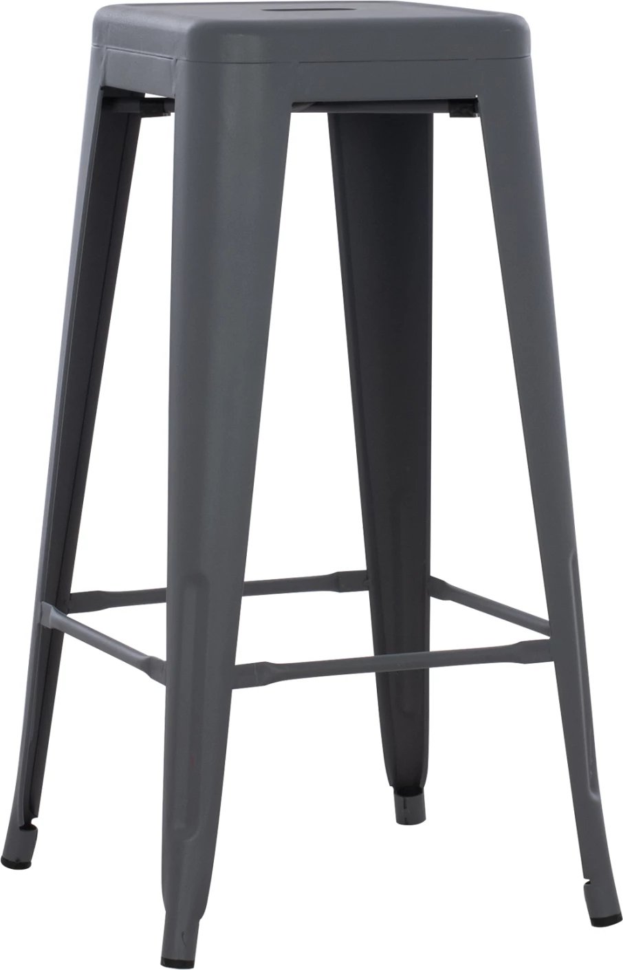 Karrige për bar metalike Melita, ngjyrë gri, FH8642.10, 43x43x78 cm