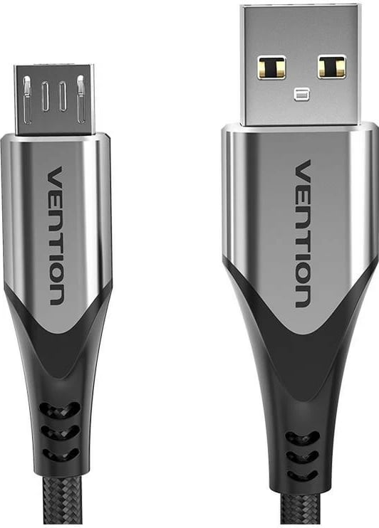 Kabëll Vention USB-A/microUSB, 3m, i zi