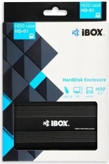 Kuti për HDD iBox, 2.5", e zezë 