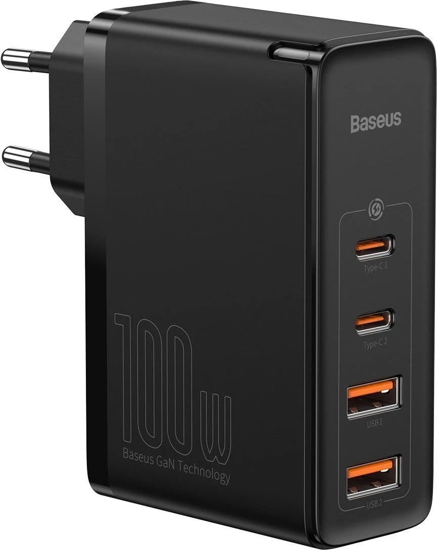 Karikues Baseus GaN2 Pro, 2x USB + 2x USB-C, 100W, EU, i zi