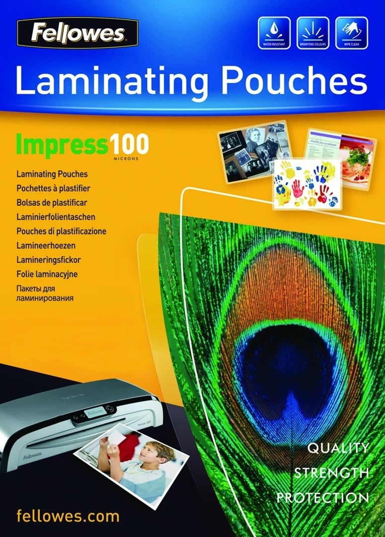 Foleja për laminim Fellowes A4, 100 copë