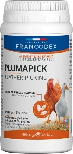 Suplement për rritjen e pendëve FRANCODEX Plumapick, 400g