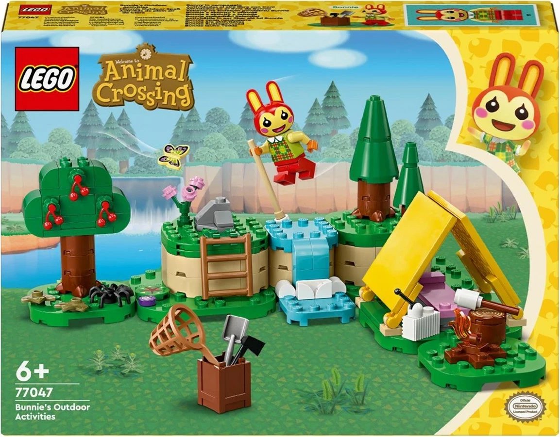 Set LEGO Animal Crossing 77047, Aktivitetet e Jashtme të Bunnie