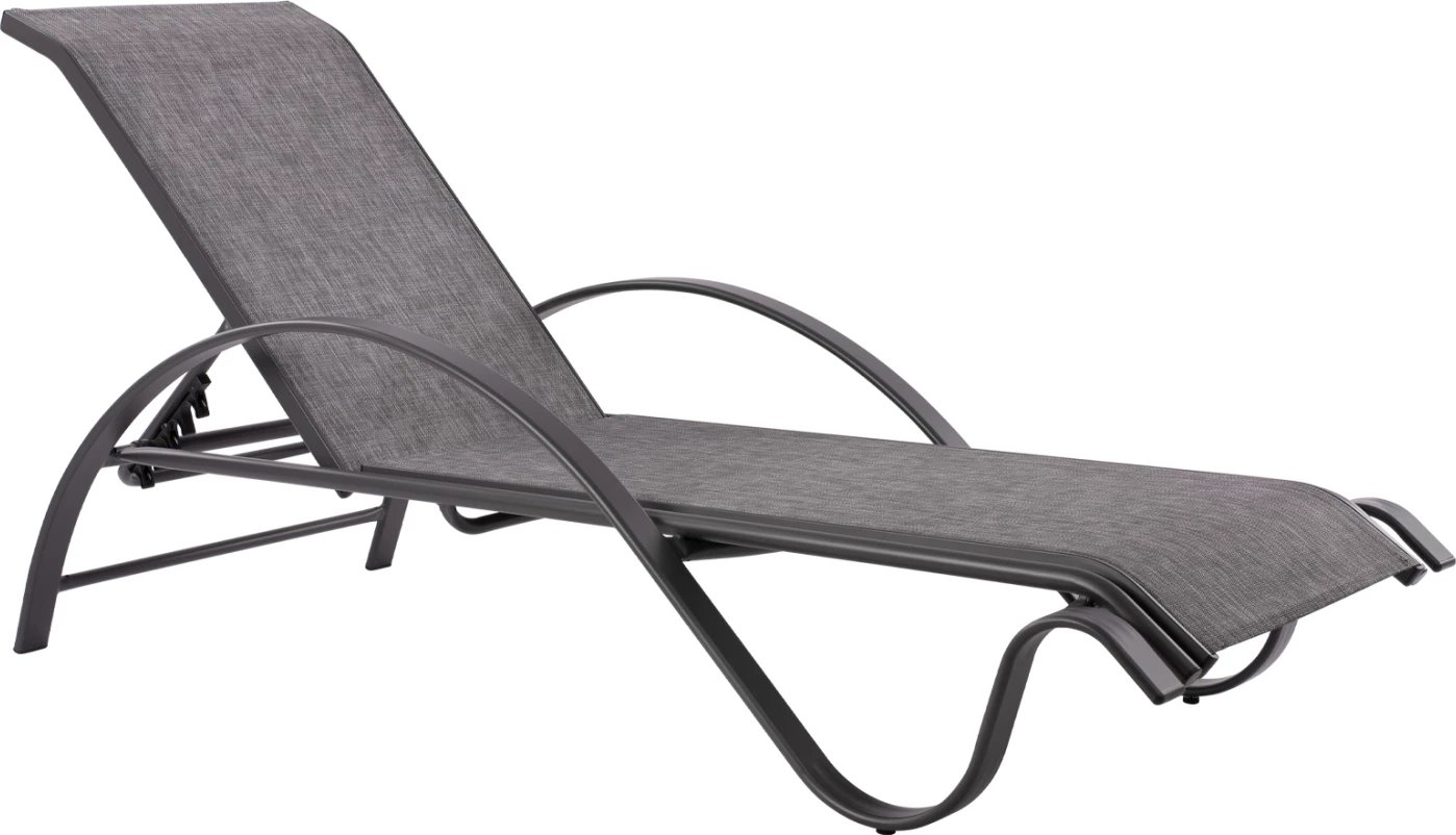Shtrat dielli alumini gri me tekstilene gri FH5133.01 194x54-66x30 cm