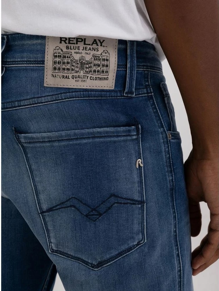 Jeans për meshkuj Replay, blu