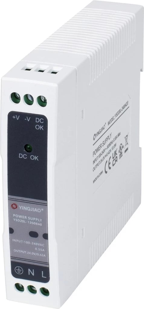 Furnizues energjie Yingjiao YSD20L, 12V, 0,84A, 10W, Bardhë