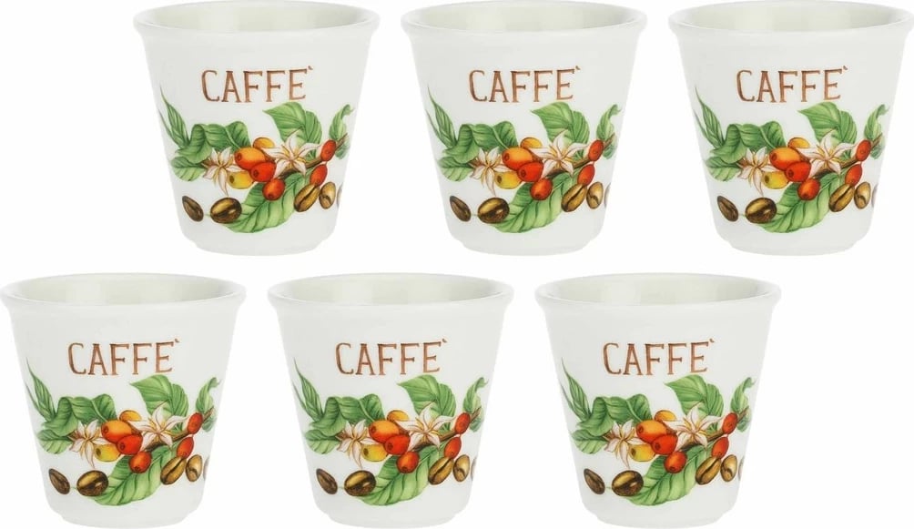 Set gotash për likuer kafeje LA PORCELLANA BIANCA, 75 ml, 6 copë