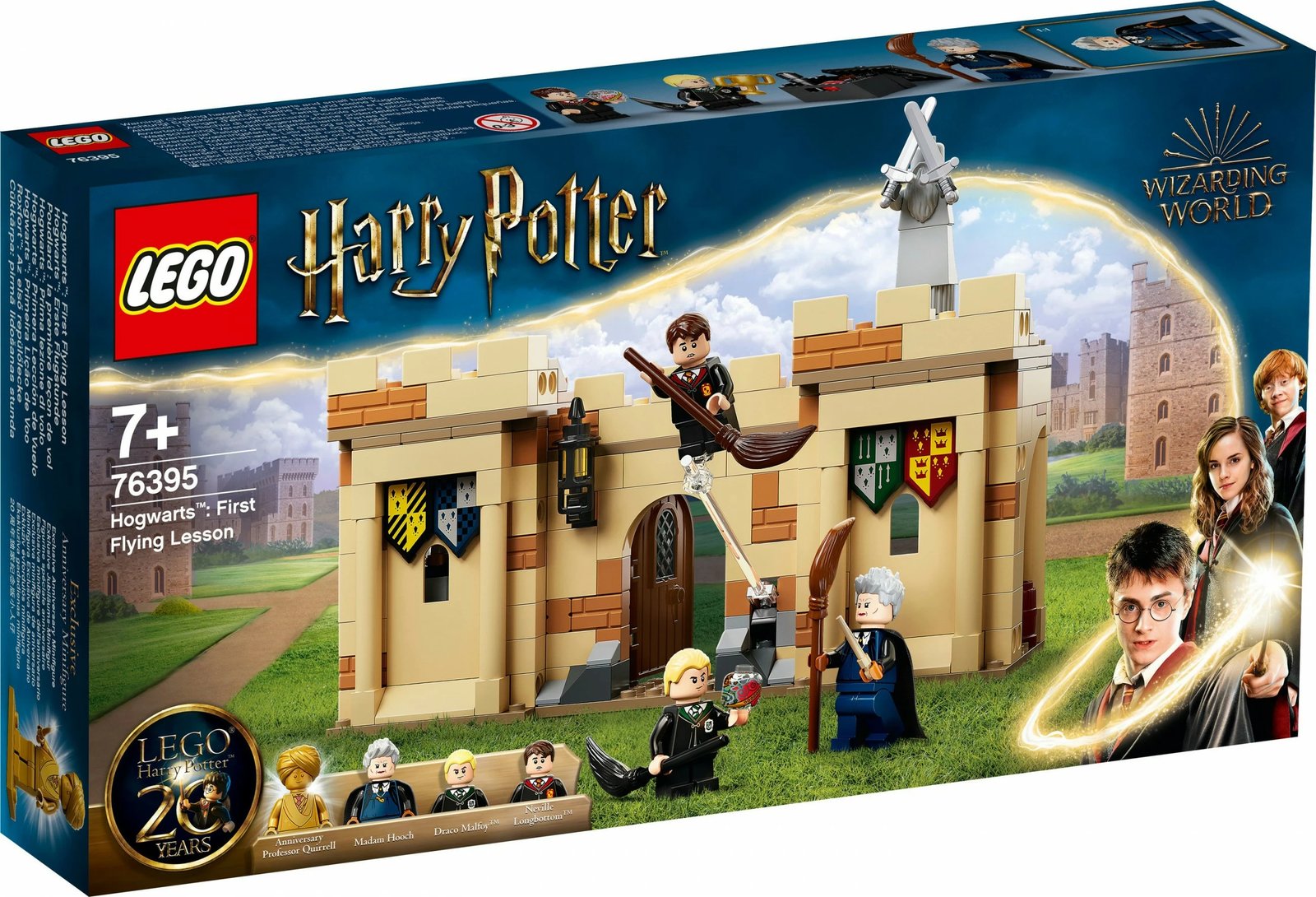 Set ndërtimi LEGO Harry Potter Hogwarts™: Mësimi i parë i fluturimit, 7 vjeç e lart, 264 pjesë, shumëngjyrësh