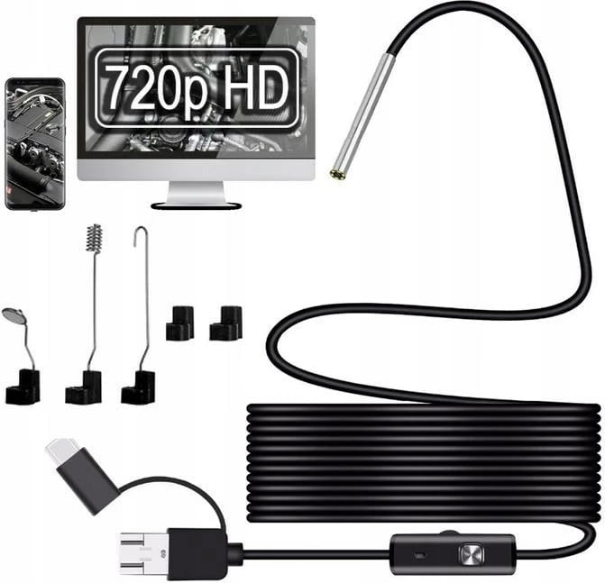 Kamerë inspektimi No name AN97, 3.9MM, USB-C, 720p HD