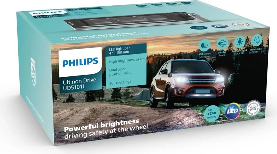 LED dritë Philips Ultinon Drive 5100, 4", e bardhë