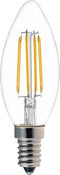 Llambë LED C35 Bulb pakoworld 4W 3000K E14 e kthjellët