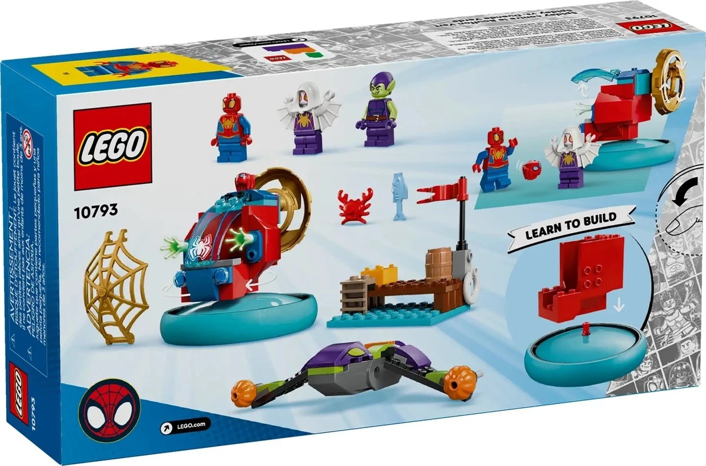 Set LEGO Marvel 10793 Spidey vs. Green Goblin, 3 minifigura