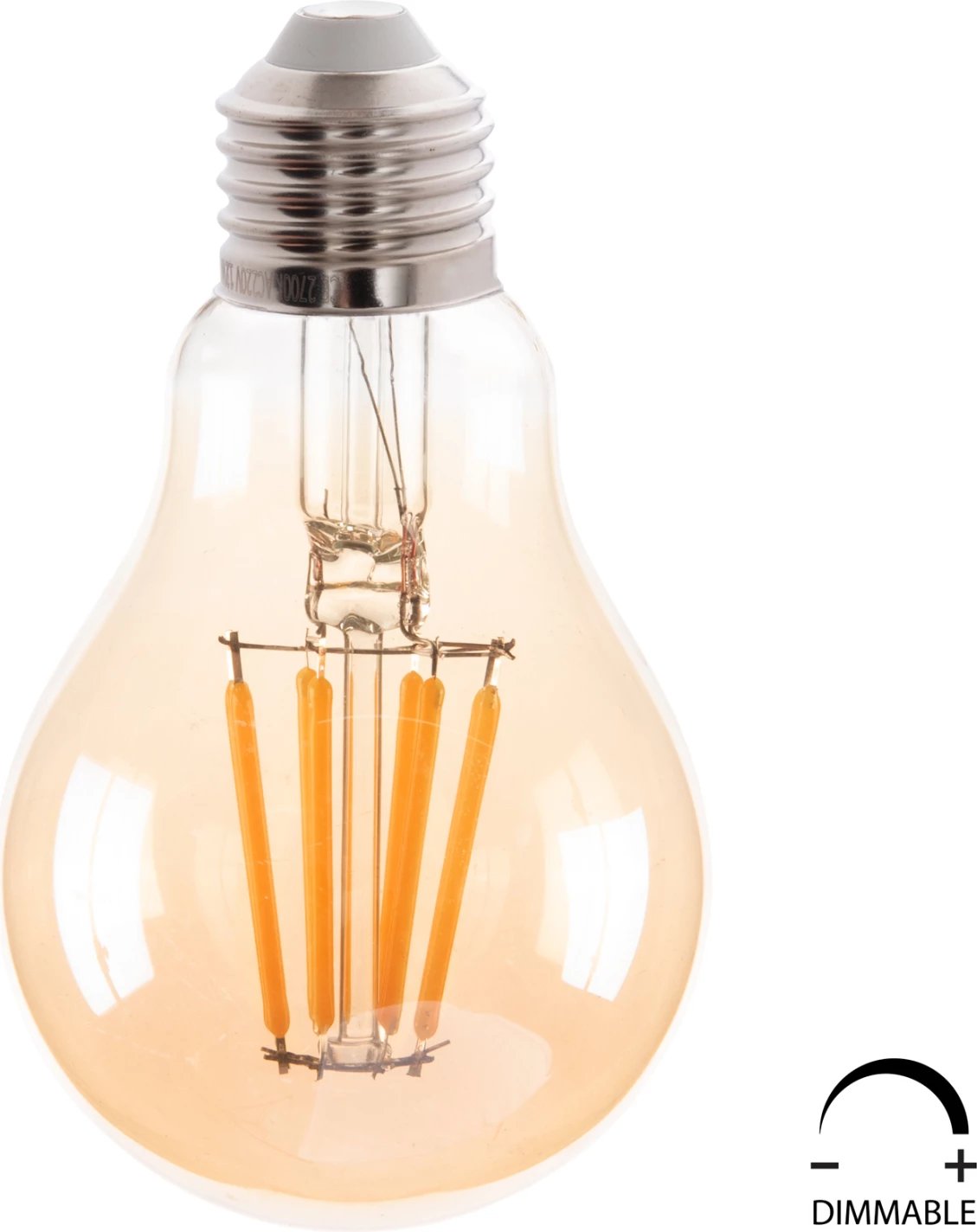 Llampë LED filament, FH4045, 8W, E27, 3000K, ngjyrë ari, e zbehshme