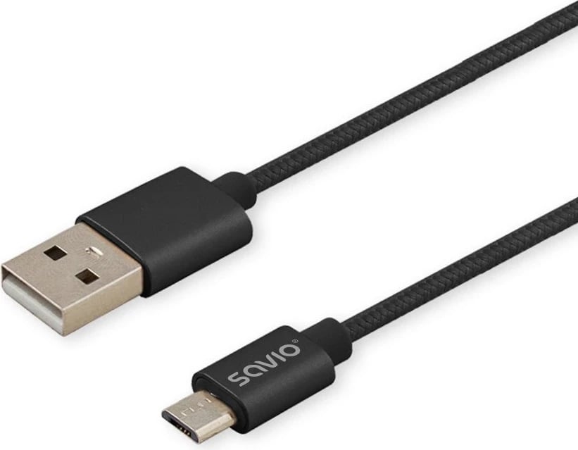 Kabllo USB Savio CL-129, 2m, e zezë