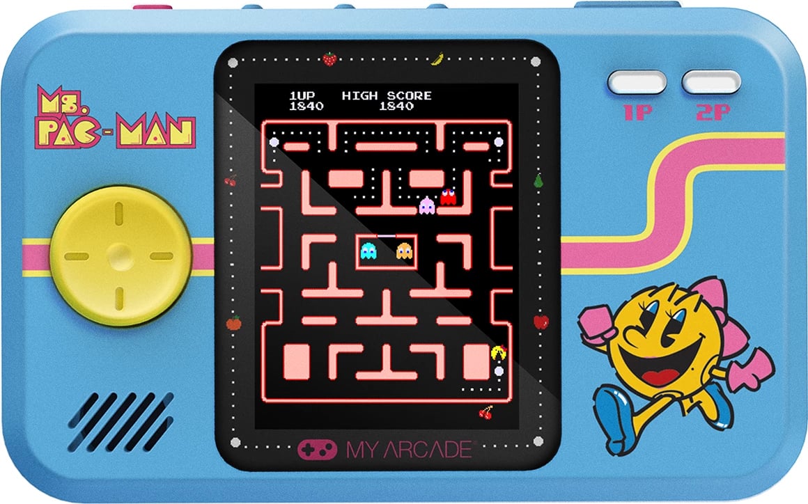 Paisje portative lojërash MS Pacman, My Arcade Pocket Player PRO, 2.75", e kaltër