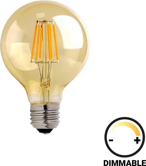 Llambë LED G95 Bulb pakoworld e zbehtë 4W E27 200-220V ngjyrë qelibar