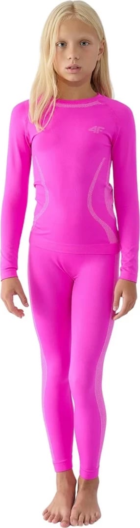 Set të brendshme pa qepje për vajza, 4F F150, Fuchsia, 152-158cm