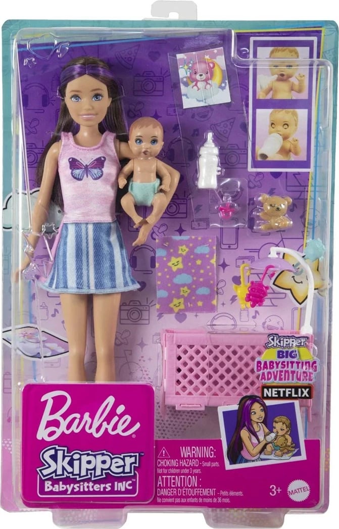 Lodër Barbie Skipper Babysitters Inc., MATTEL, Shumëngjyrëshe