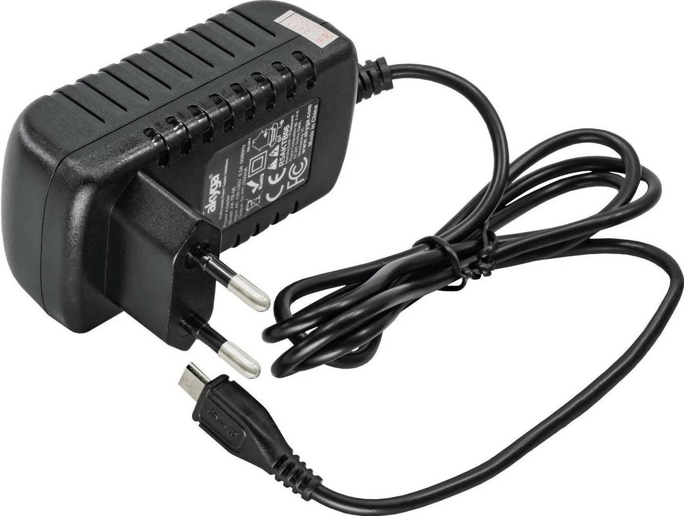 Adapter Akyga AK-TB-06, 5.0V / 2.5A, 12.5W, micro USB B, 1.1m