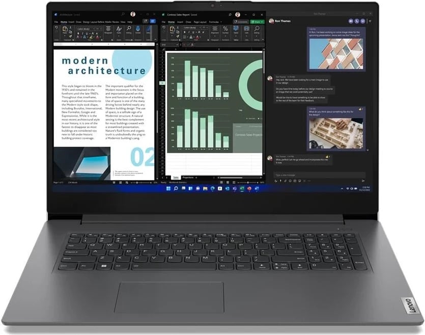 Laptop Lenovo V V17, Intel® Core™ i7, 16 GB RAM, 512 GB SSD, Gri Hekur