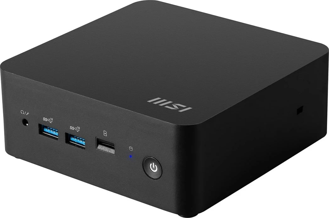 Kasë MSI Cubi NUC 1M-003EU, Intel Core 3 100U, 8 GB RAM, 512 GB SSD, Windows 11 Pro, E zezë