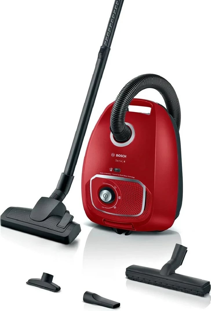 Fshesë BOSCH BGB41RD3H, 600 W, me qese, e zezë