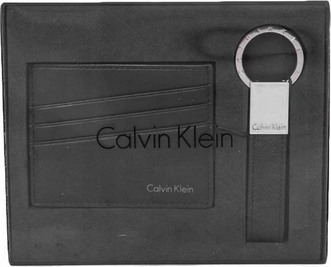 Rrip çelësash dhe mbajtëse kartash Calvin Klein, unisex, të zezë