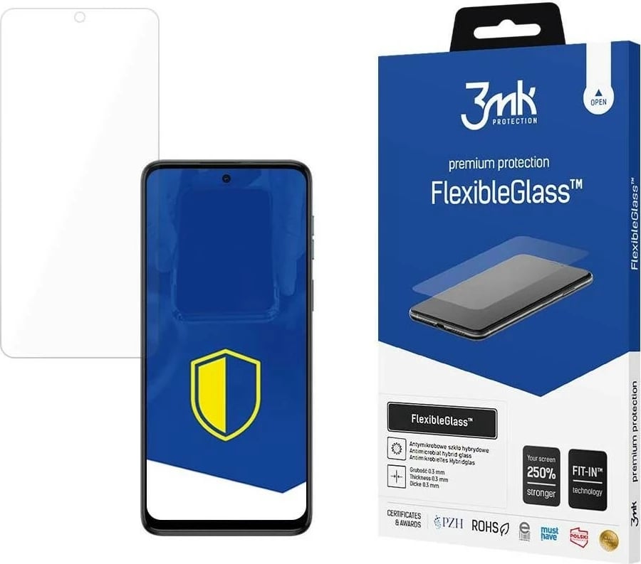 Mbështjellës xhami fleksibil 3MK Motorola Moto G54, transparent