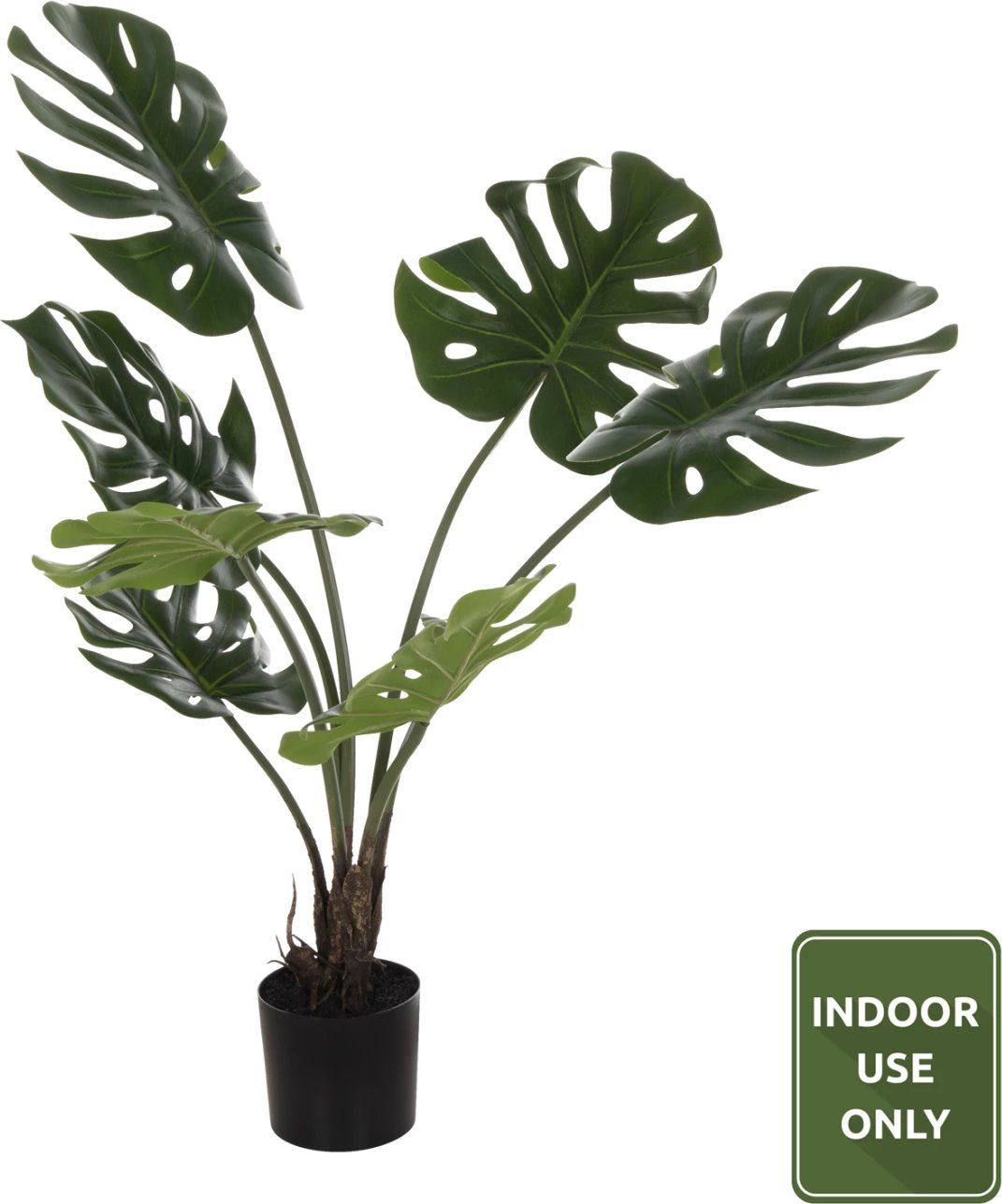 Bimë sintetike dekorative, pema Monstera në vazo, 90H cm